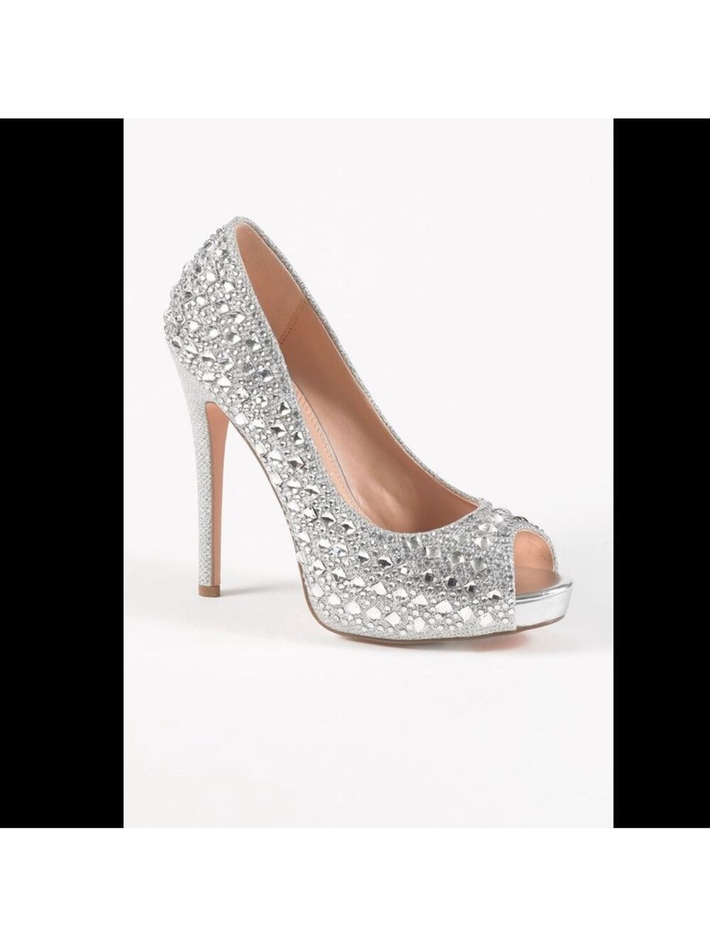 High Heel Open Toe Pump